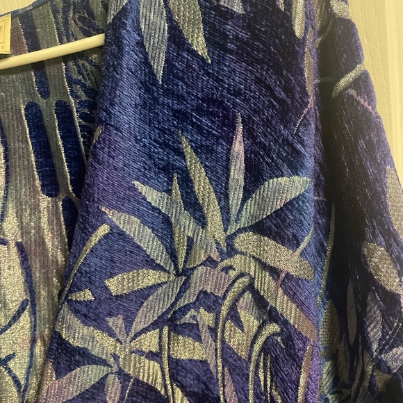 *Rare Vintage Designer Piece* Zonda Nellis Silk Blend Tapestry Kimono Cardigan - Picture 12 of 16